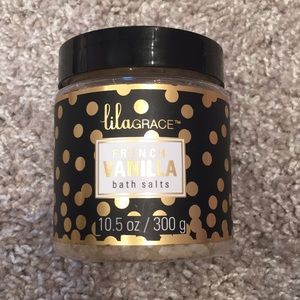 New Lila Grace French Vanilla Bath Salts 10.5oz